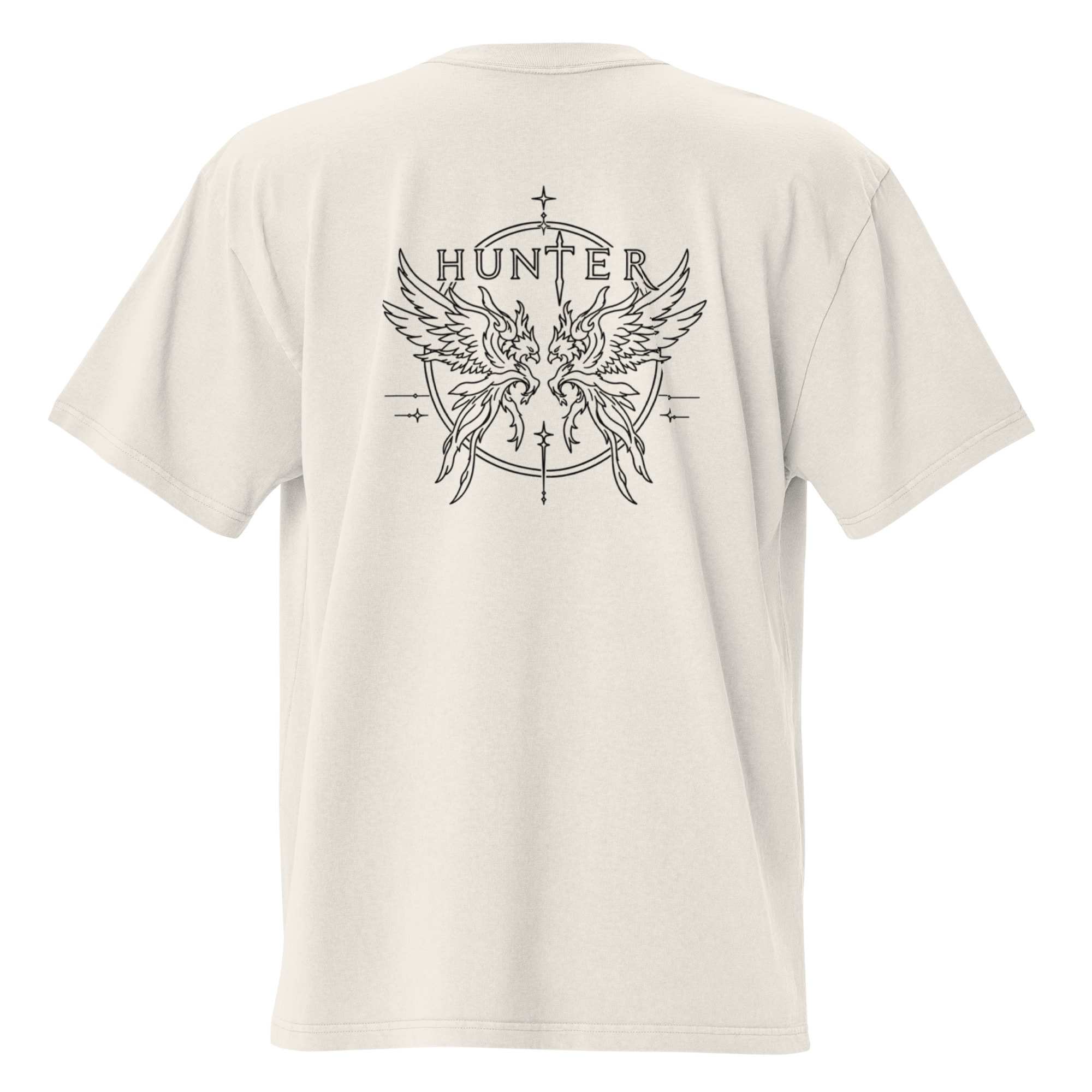 Hunter Tee — Faded Bone back