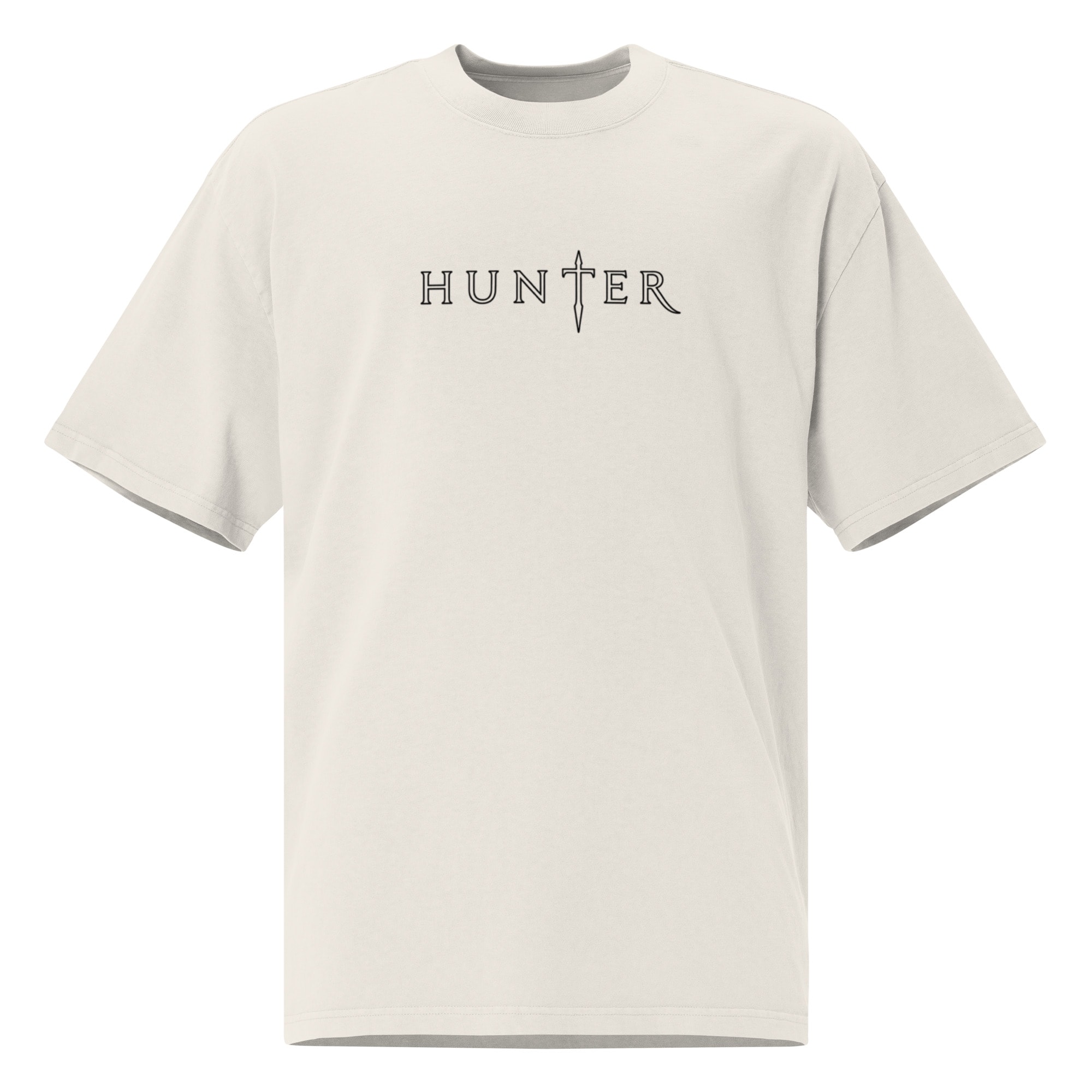 Oversized Faded Tee — Bone